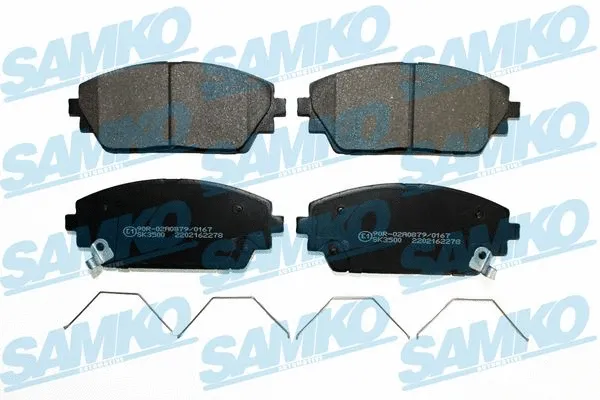 Diskinių stabdžių trinkelių rinkinys SAMKO 5SP2278