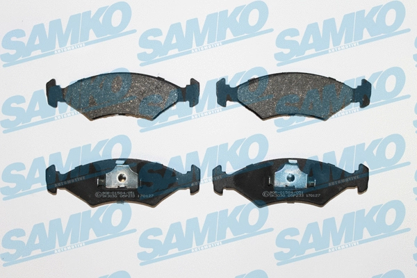 Diskinių stabdžių trinkelių rinkinys SAMKO 5SP233