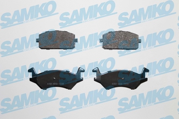 Diskinių stabdžių trinkelių rinkinys SAMKO 5SP251