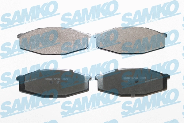 Diskinių stabdžių trinkelių rinkinys SAMKO 5SP289