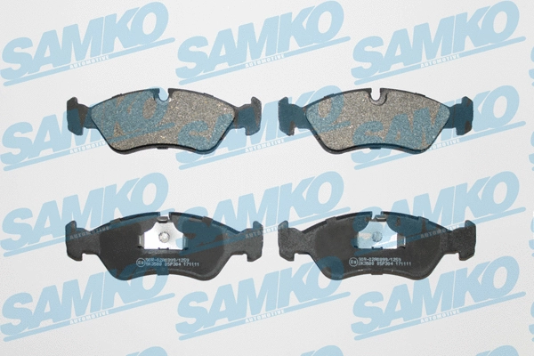Diskinių stabdžių trinkelių rinkinys SAMKO 5SP304