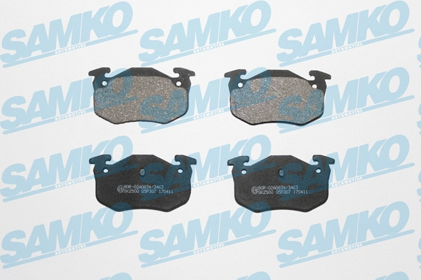 Diskinių stabdžių trinkelių rinkinys SAMKO 5SP307