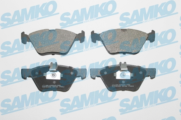 Diskinių stabdžių trinkelių rinkinys SAMKO 5SP406