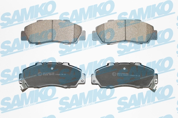 Diskinių stabdžių trinkelių rinkinys SAMKO 5SP472
