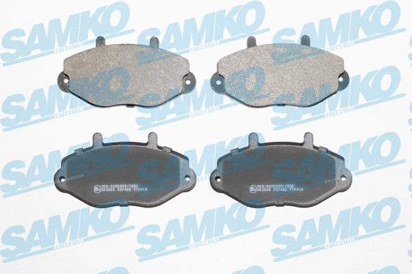 Diskinių stabdžių trinkelių rinkinys SAMKO 5SP482