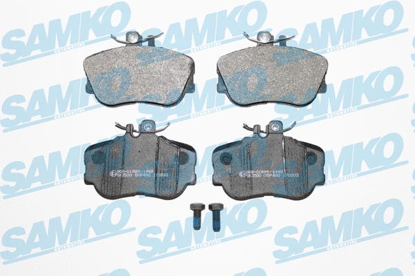 Diskinių stabdžių trinkelių rinkinys SAMKO 5SP492