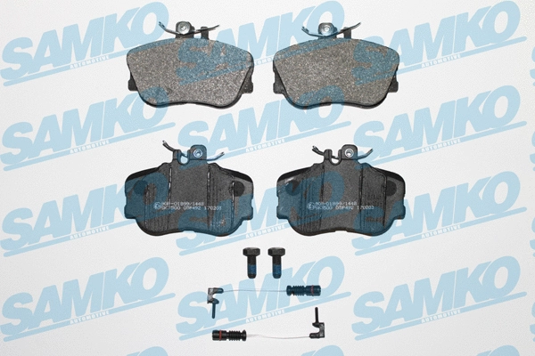 Diskinių stabdžių trinkelių rinkinys SAMKO 5SP492A