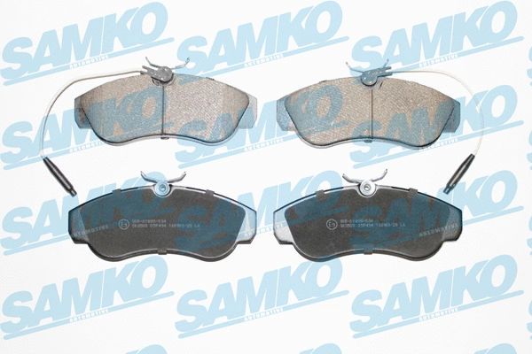 Diskinių stabdžių trinkelių rinkinys SAMKO 5SP494