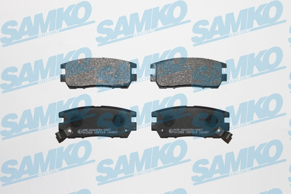 Diskinių stabdžių trinkelių rinkinys SAMKO 5SP518