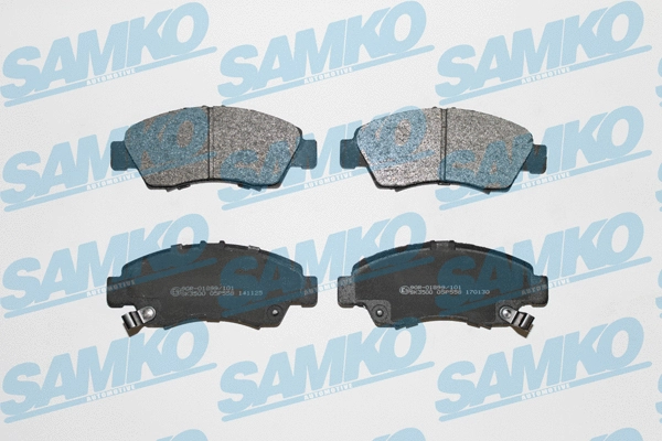 Diskinių stabdžių trinkelių rinkinys SAMKO 5SP558