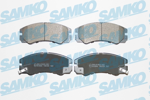 Diskinių stabdžių trinkelių rinkinys SAMKO 5SP565