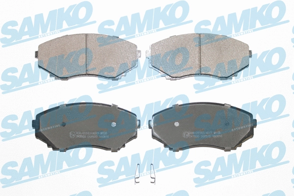 Diskinių stabdžių trinkelių rinkinys SAMKO 5SP570