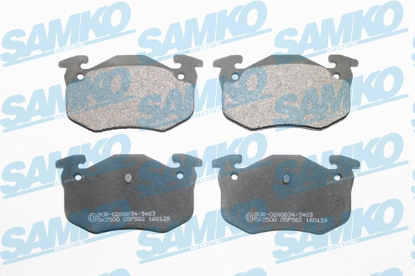 Diskinių stabdžių trinkelių rinkinys SAMKO 5SP582