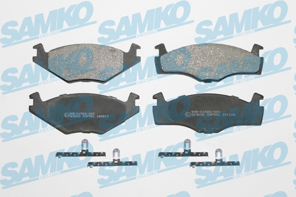 Diskinių stabdžių trinkelių rinkinys SAMKO 5SP591