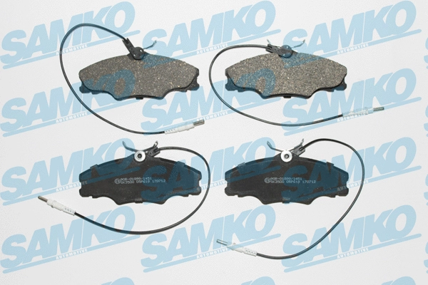 Diskinių stabdžių trinkelių rinkinys SAMKO 5SP619