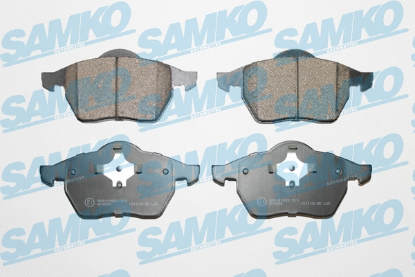 Diskinių stabdžių trinkelių rinkinys SAMKO 5SP639