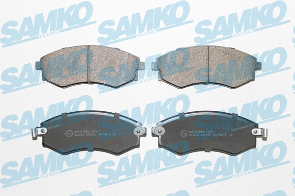 Diskinių stabdžių trinkelių rinkinys SAMKO 5SP640