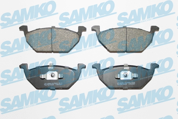 Diskinių stabdžių trinkelių rinkinys SAMKO 5SP668