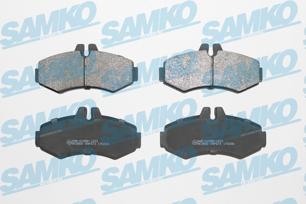 Diskinių stabdžių trinkelių rinkinys SAMKO 5SP672