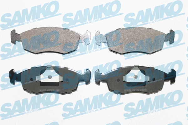 Diskinių stabdžių trinkelių rinkinys SAMKO 5SP678