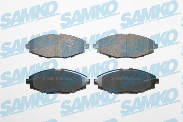 Diskinių stabdžių trinkelių rinkinys SAMKO 5SP693
