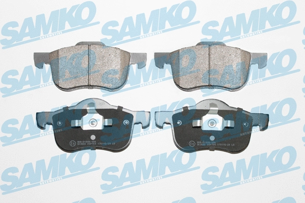 Diskinių stabdžių trinkelių rinkinys SAMKO 5SP704
