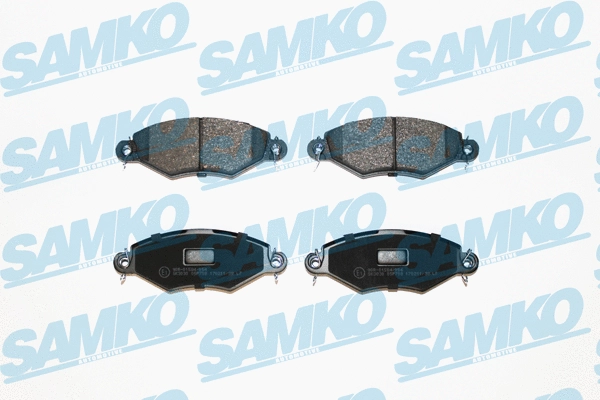 Diskinių stabdžių trinkelių rinkinys SAMKO 5SP708