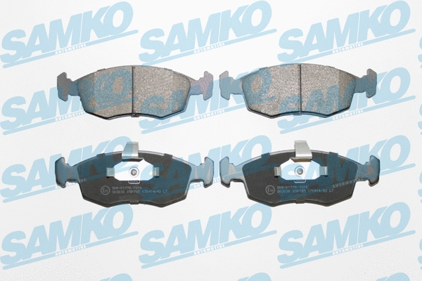 Diskinių stabdžių trinkelių rinkinys SAMKO 5SP785