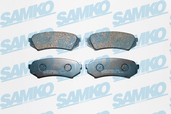 Diskinių stabdžių trinkelių rinkinys SAMKO 5SP835
