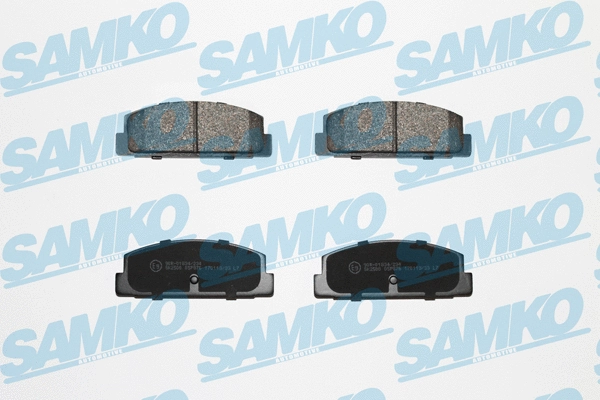 Diskinių stabdžių trinkelių rinkinys SAMKO 5SP876