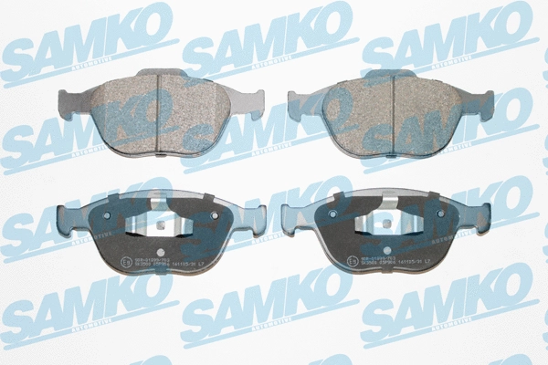 Diskinių stabdžių trinkelių rinkinys SAMKO 5SP906