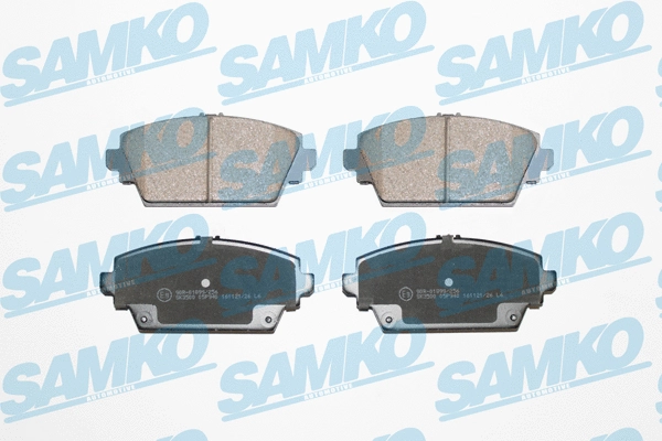 Diskinių stabdžių trinkelių rinkinys SAMKO 5SP940