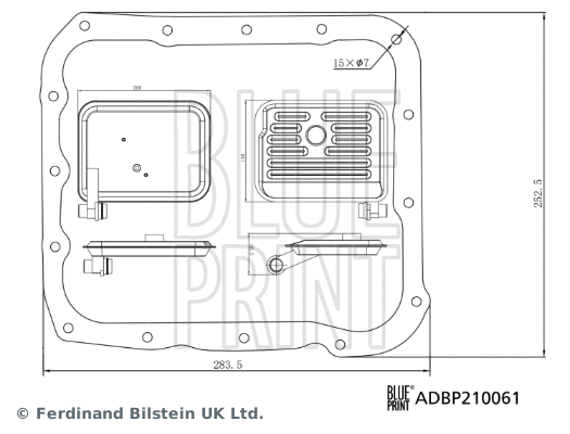 Automatinės transmisijos hidraulinių filtrų komplektas BLUE PRINT ADBP210061