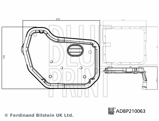 Automatinės transmisijos hidraulinių filtrų komplektas BLUE PRINT ADBP210063