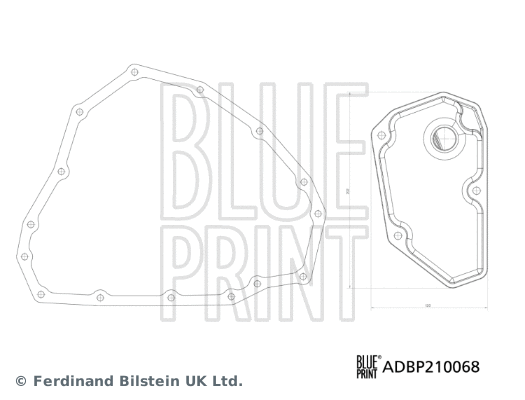 Automatinės transmisijos hidraulinių filtrų komplektas BLUE PRINT ADBP210068