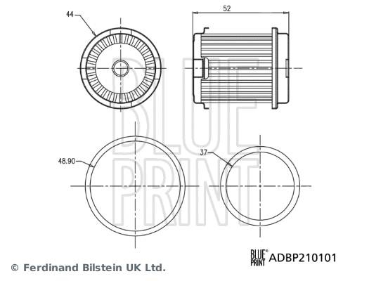 Automatinės transmisijos hidraulinis filtras BLUE PRINT ADBP210101