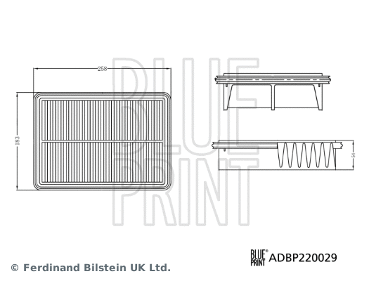 Oro filtras BLUE PRINT ADBP220029