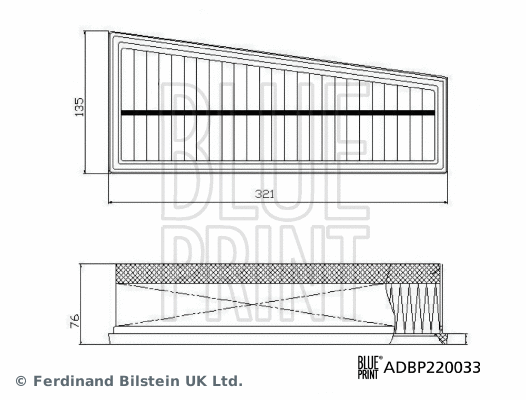 Oro filtras BLUE PRINT ADBP220033