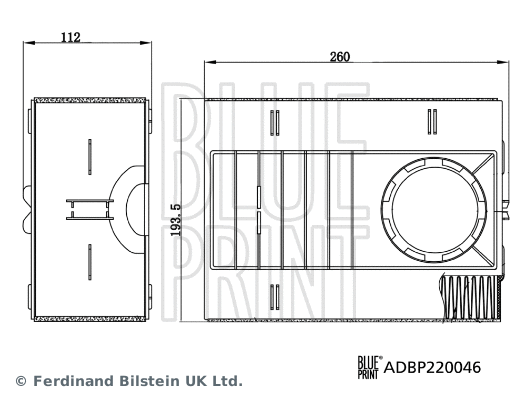Oro filtras BLUE PRINT ADBP220046