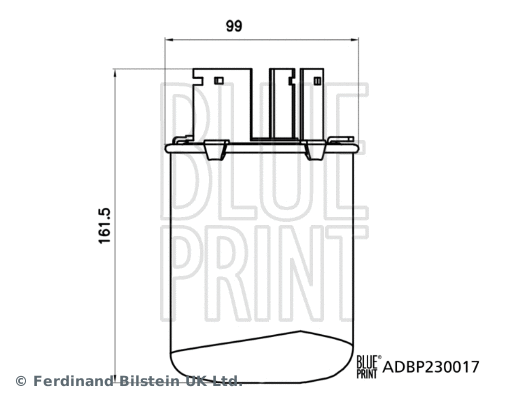 Kuro filtras BLUE PRINT ADBP230017