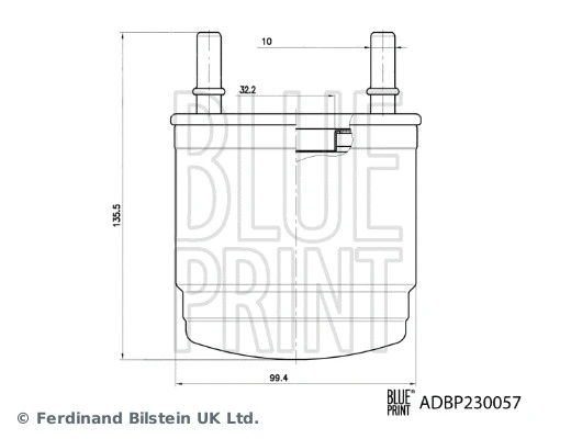 Kuro filtras BLUE PRINT ADBP230057