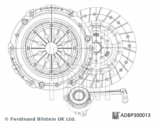 Sankabos komplektas BLUE PRINT ADBP300013