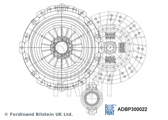 Sankabos komplektas BLUE PRINT ADBP300022