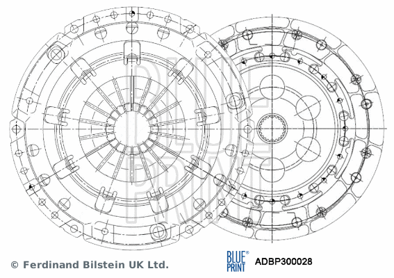 Sankabos komplektas BLUE PRINT ADBP300028