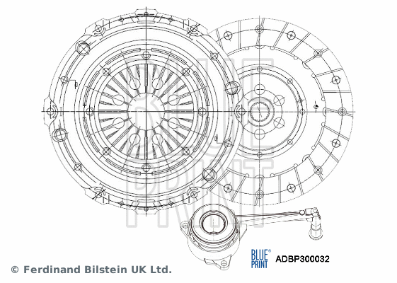 Sankabos komplektas BLUE PRINT ADBP300032