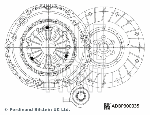 Sankabos komplektas BLUE PRINT ADBP300035