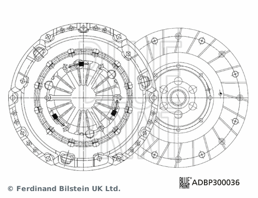 Sankabos komplektas BLUE PRINT ADBP300036