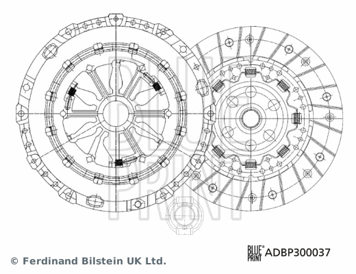 Sankabos komplektas BLUE PRINT ADBP300037