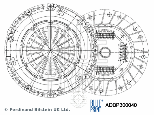 Sankabos komplektas BLUE PRINT ADBP300040