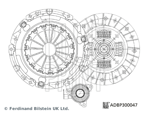 Sankabos komplektas BLUE PRINT ADBP300047